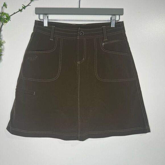 Kuhl Brown Skirt Sz 6 - Picture 1 of 8